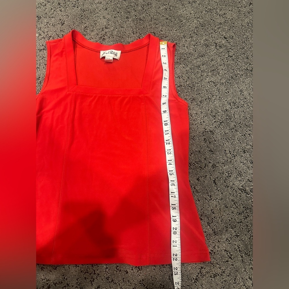 Joseph Ribkoff Red Square Neck Tank Top - Picture 5 of 5